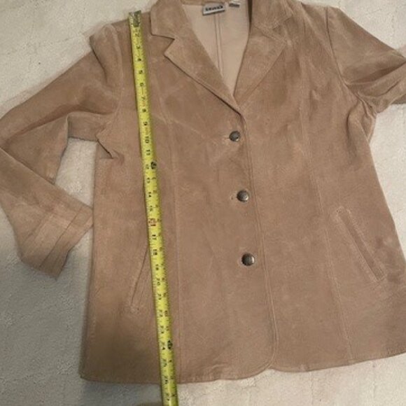 Chico's Suede Light Tan Jacket – MEDIUM - Picture 10 of 13